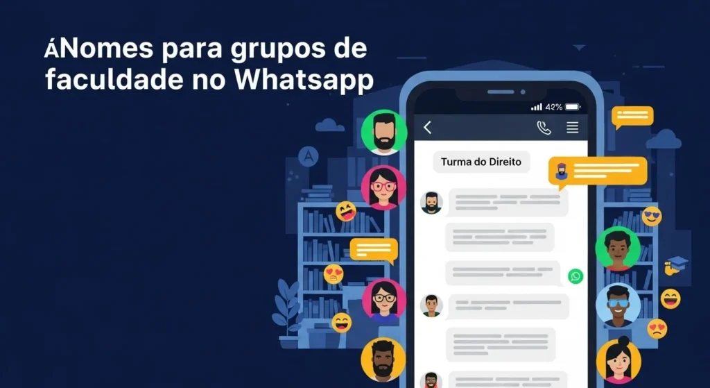 🔷Nomes para grupos de faculdade no WhatsApp
