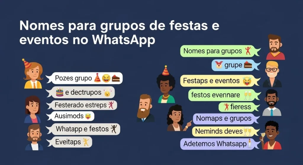 🔷Nomes para grupos de festas e eventos no WhatsApp