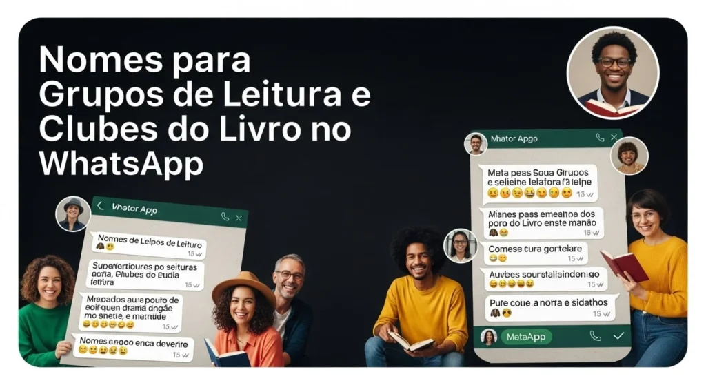 🔷Nomes para grupos de leitura e clubes do livro no WhatsApp