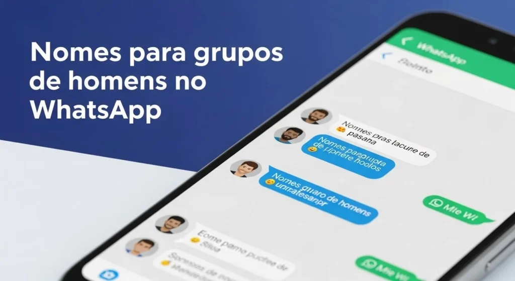 🔷Nomes para grupos só de homens no WhatsApp