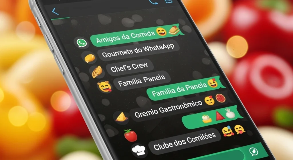 🔷Nomes para grupos no WhatsApp sobre comida