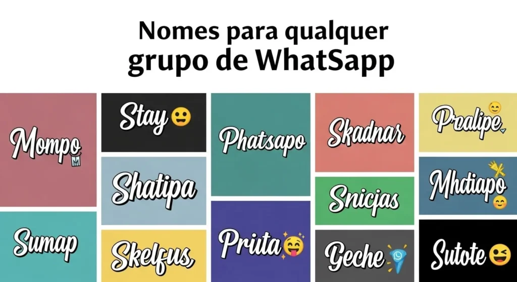 🔷Nomes para qualquer grupo de WhatsApp