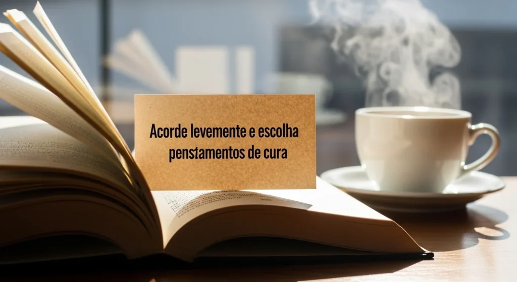 Acorde com leveza e escolha pensamentos que curam