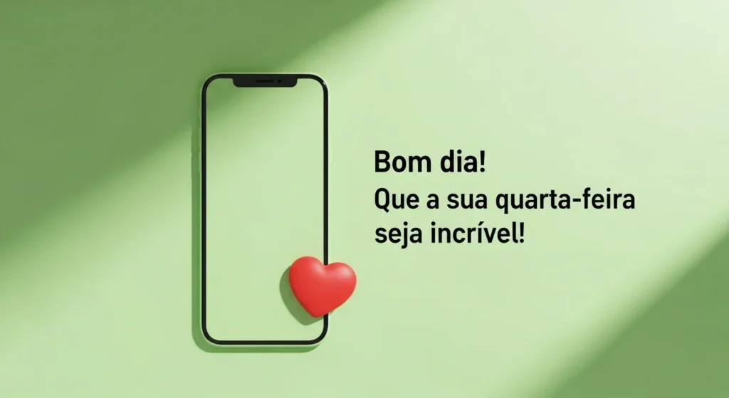 Bom dia! Que sua quarta seja incrível!