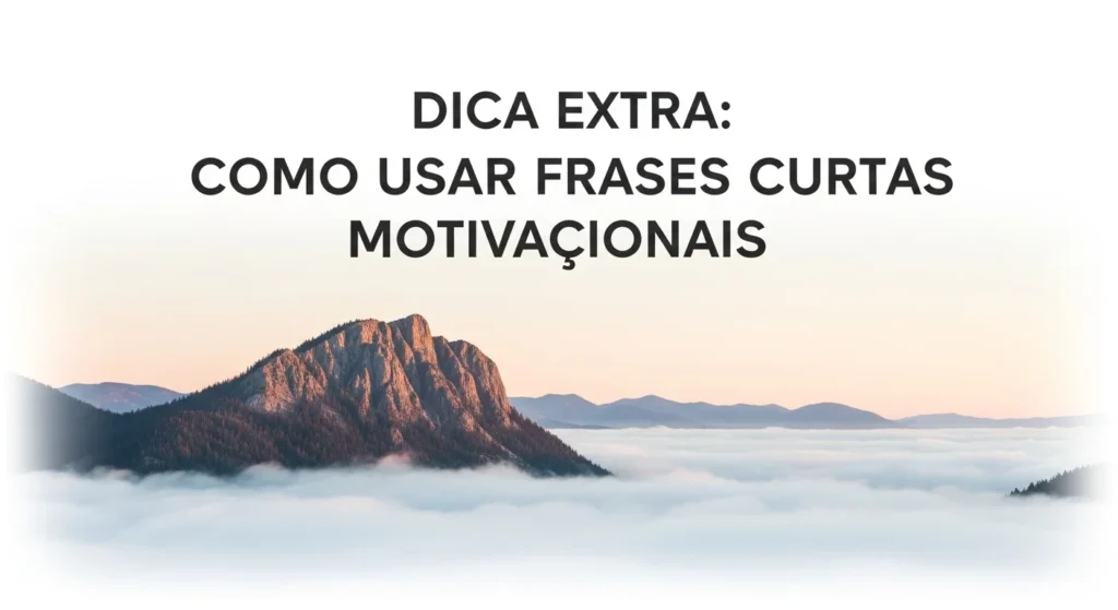 Dica Extra Como Usar Frases Curtas Motivacionais