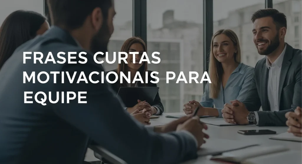 Frases Curtas Motivacionais para Equipe