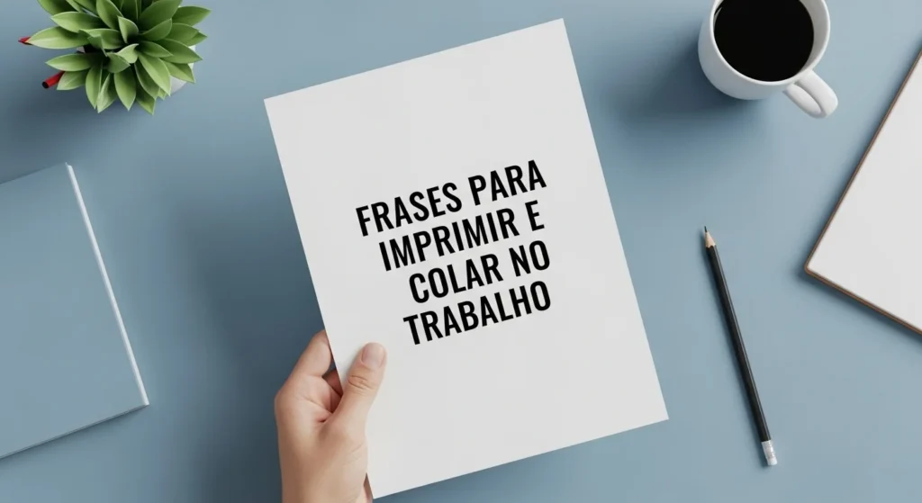 Frases para Imprimir e Colar no Trabalho