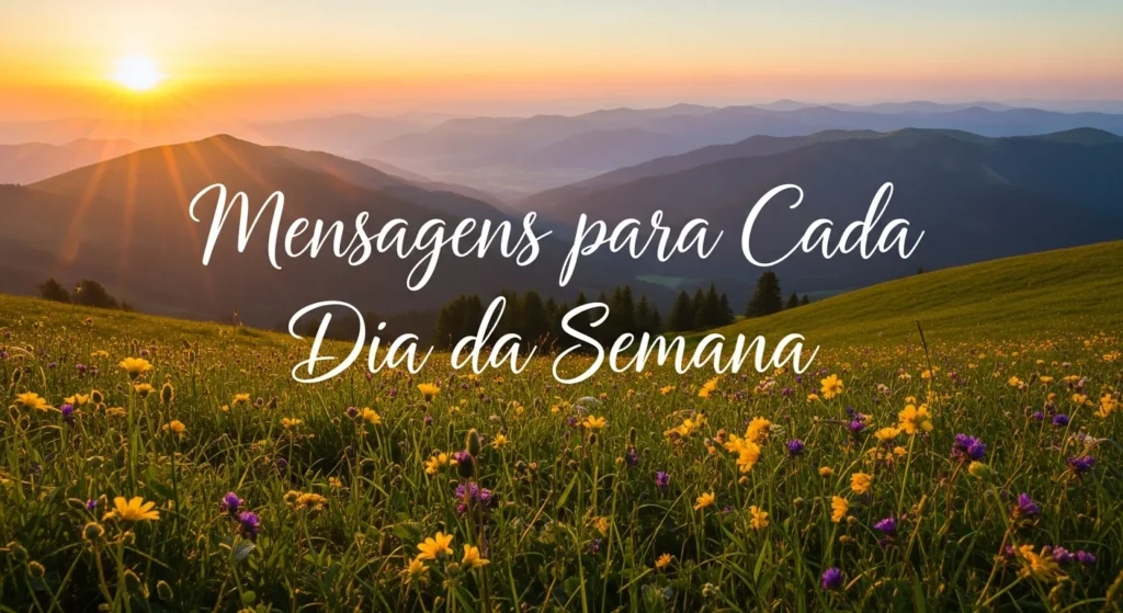 Mensagens para Cada Dia da Semana