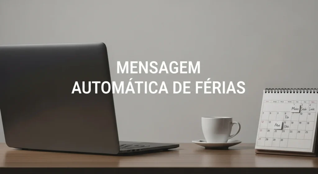 Modelo de Mensagem de Férias