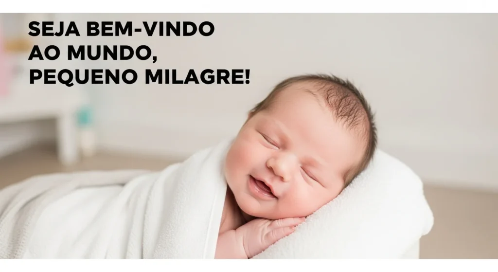 Mensagens de Boas-Vindas ao Bebê Recém-Nascido