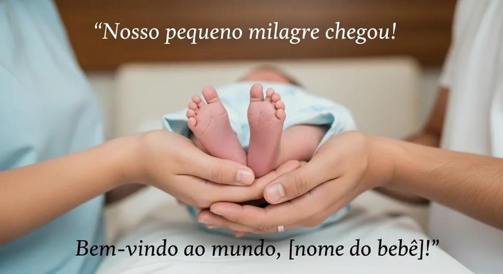 Mensagens para Anunciar o Nascimento do Bebê no WhatsApp