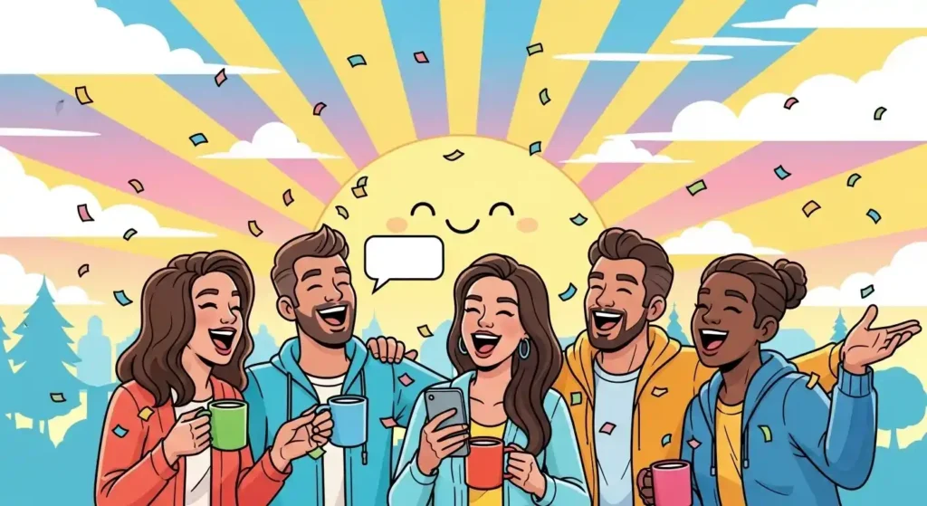 Bom dia engraçado para amigos zoeira e carinho