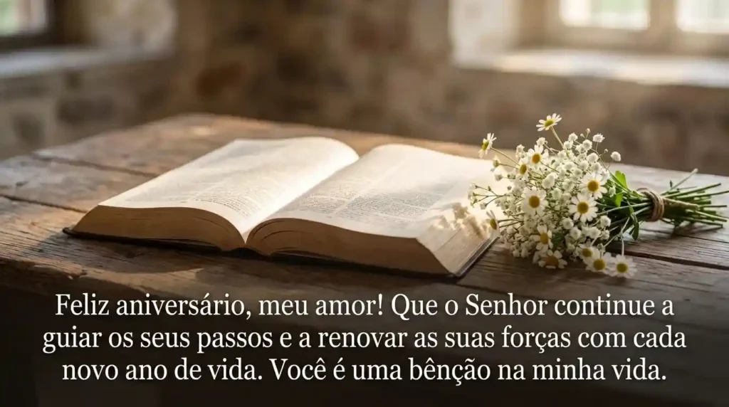 Mensagem de Aniversário para Marido Evangélico
