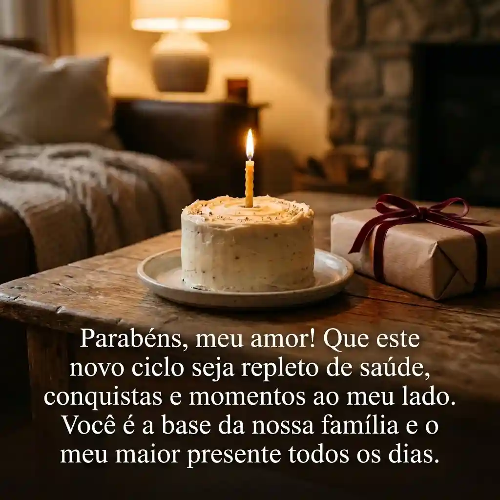 Mensagem de aniversário para o marido com imagem