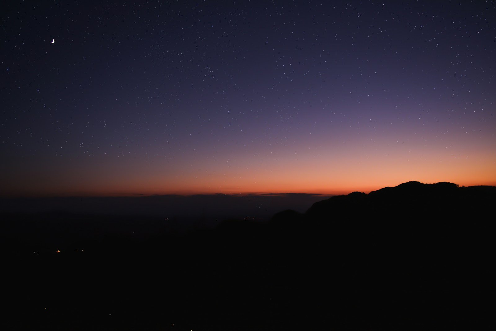 Anoitecer tranquilo para mensagem de paz e tranquilidade
