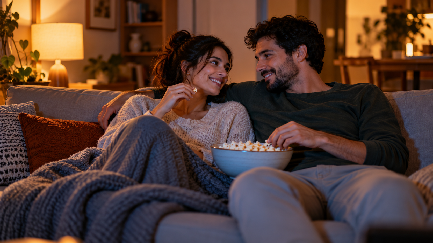 Mensagens carinhosas para convidar alguém especial para uma noite de filme